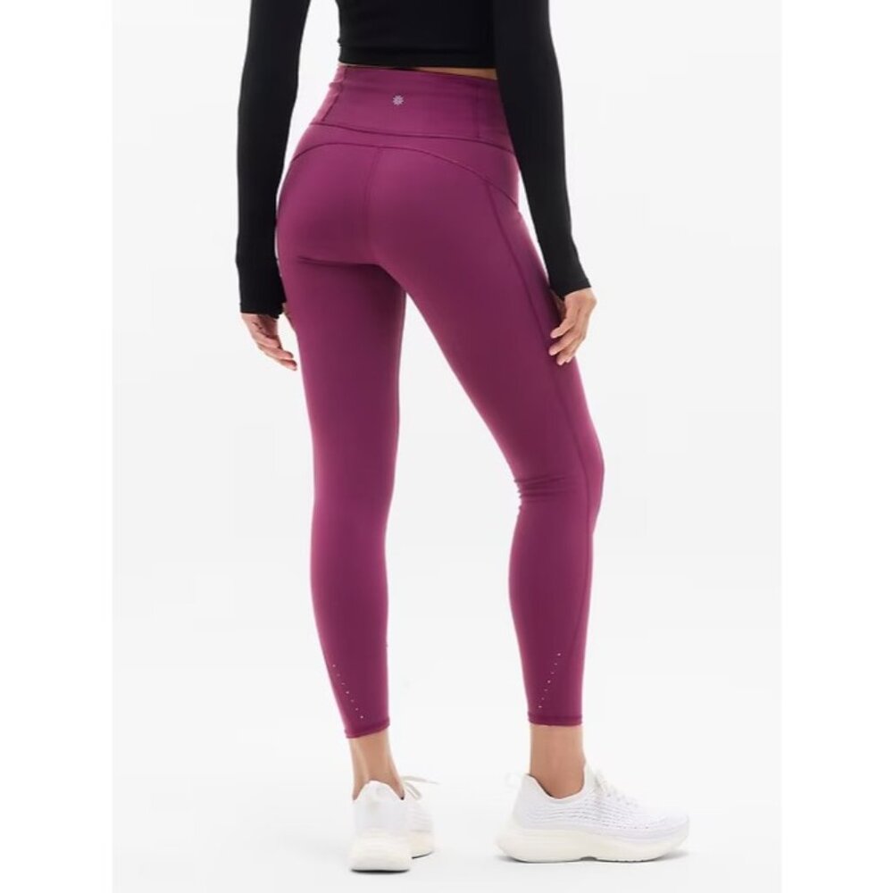 New Athleta S Rainier High Rise Legging Plum Purple Small Regular - Picture 4 of 9